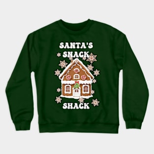 Christmas Santa's Snack Shack Funny Xmas Crewneck Sweatshirt